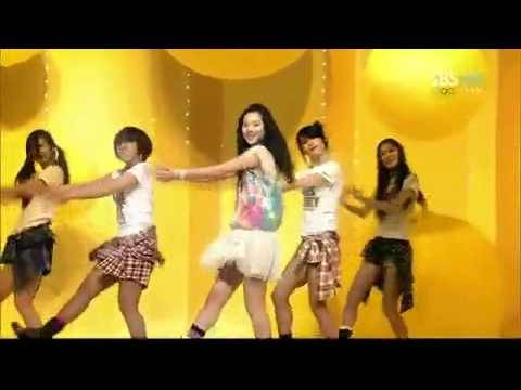 100207 Fx Sulli dancing @ SBS Inkigayo (NEW MC)