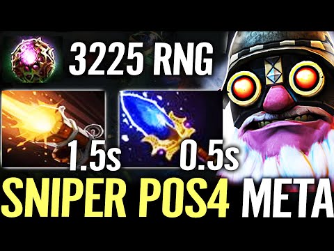 🔥 REAL MAGIC SNIPER POS4 — 1.5 SEC STUN 3225 Range Ultimate Aghanim + Octarine Dota 2 Pro