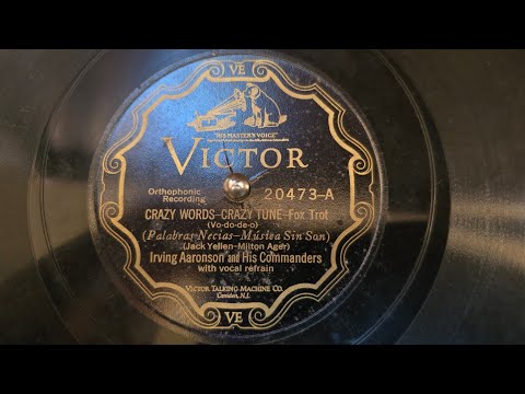 1926 Victor Credenza, Crazy words-crazy tune / Irving Aaronson and his Commanders