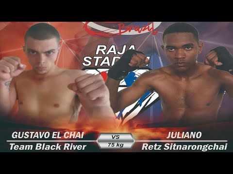 GUSTAVO EL CHAI (TEAM BLACK RIVER) vs. JULIANO (RETZ SITNARONGCHAI)  75 KG - THAI FIGHT BRASIL 2 º