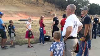Youth skeet shooting class