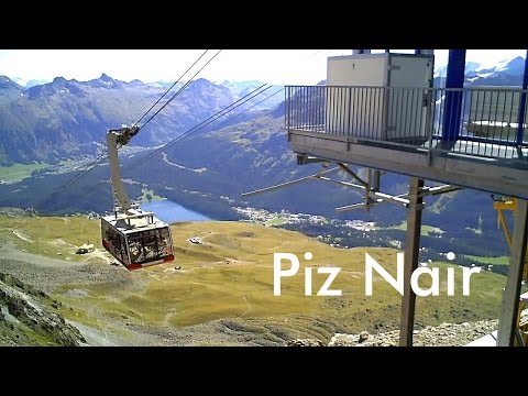 SWITZERLAND: Piz Nair, 3057m summit above St. Moritz