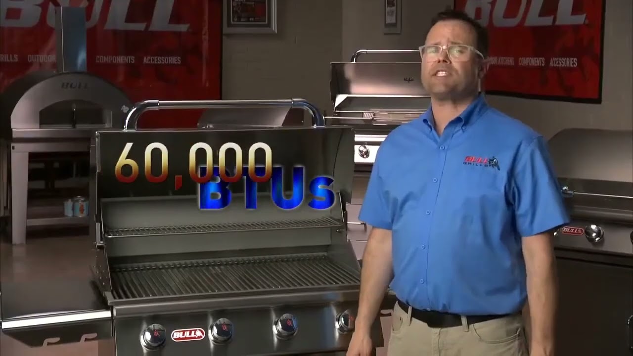 Bull Grills gas grill outdoor kitchen review video
