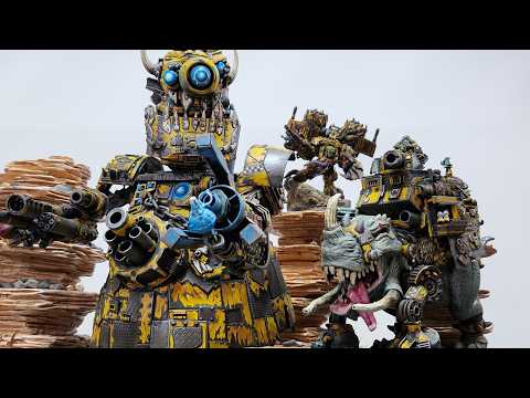 A proper scrap! Orks v Orks. Warhammer 40k battle report