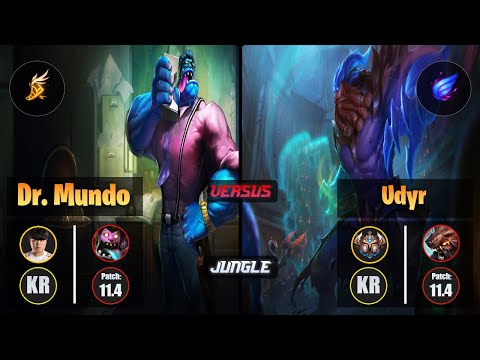 Clid DR. MUNDO (Jungle) [Fleet Footwork] VS UDYR - Challenger KR Patch 11.4