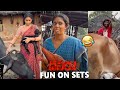 Dasara Movie FUNNY Bloopers On The Sets Nani Keerthy Suresh Dasara Movie FUN ON SETS Dasara