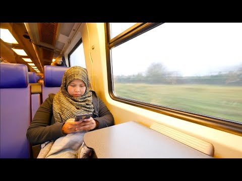 Traveling to The Hague by Netherlands IC Intercity Train