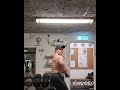 Flexing bodybuilder