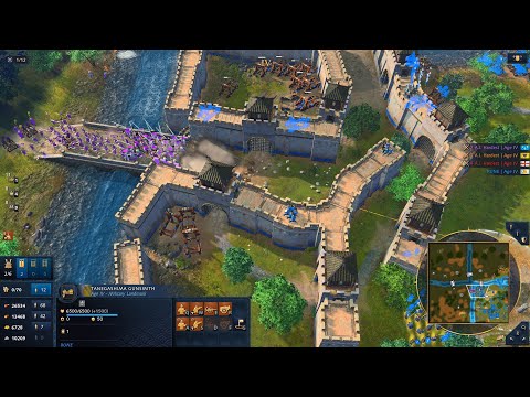 Age Of Empires 4 | Japanese Defensive Perfection: Walling In & Wiping Out