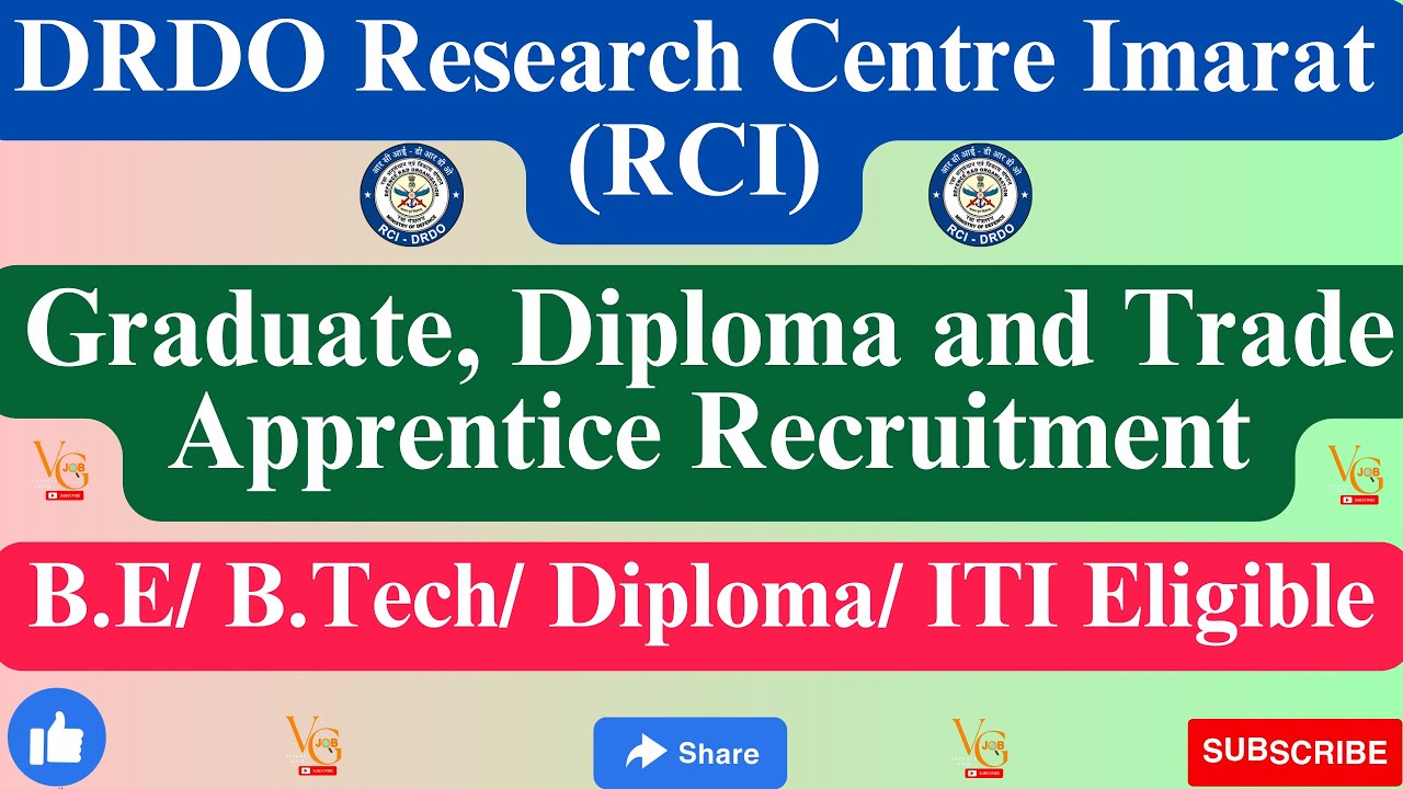 DRDO APPRENTICE RECRUITMENT || GRADUATE/TECHNICIAN/TRADE APPRENTICE RECRUITMENT ||