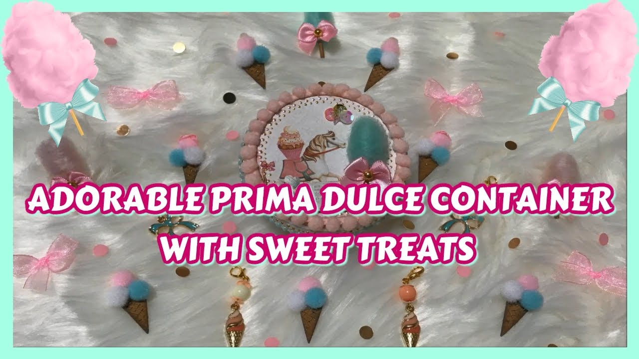 🎀 ADORABLE PRIMA DULCE CONTAINER WITH SWEET TREATS 🎀 BEEBEECRAFT DT 🎀