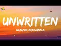 Natasha Bedingfield - Unwritten (Lyrics) Staring at the blank page before u open up the dirty window