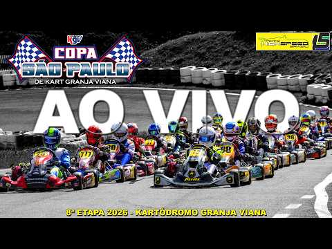 🔴 COPA SÃO PAULO DE KART GRANJA VIANA | 8ª Etapa 2026 | Granja Viana (SP) | Ao Vivo