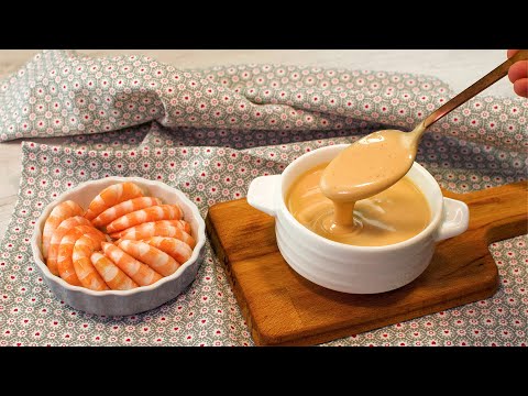 ✅ Cómo hacer SALSA ROSA Casera 💃🌹 Muy Fácil y Deliciosa | Salsa Cóctel para Marisco, Patatas...