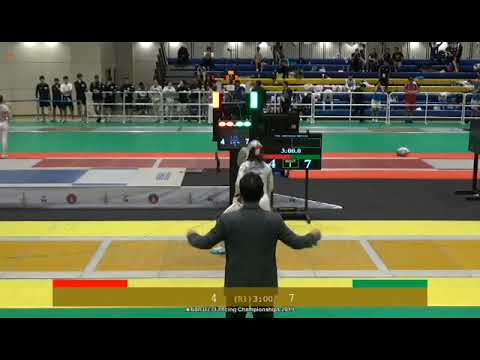 Asian U23 Fencing Championship 2019 WS T16 NGERNRUNGRUANGROJ Pornsawan ( THA ) vs WAKITA Jumi (JPN)