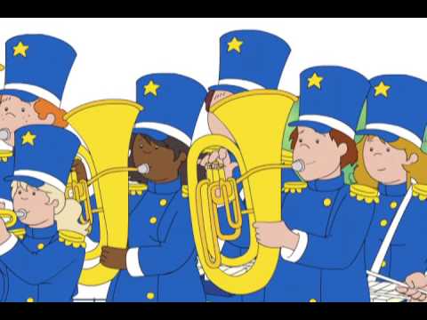 Caillou - Caillou Plays the Drums | Caillou's Marching Band | Caillou Sings (S04E07)