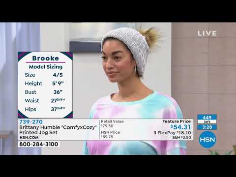 Brittany Humble "ComfyxCozy" Printed Jog Set