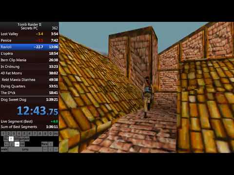 Tomb Raider 2 Glitched Secrets Speedrun 1.38.25 (RTA)