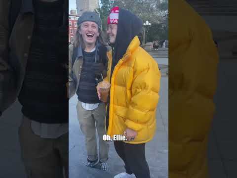 Playing Off Topic Game in Washington Square Park 🎤🎄🚕 #nyc #debatable #opinion #gamenight