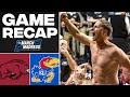 No. 8 Arkansas BEATS No. 1 Kansas to go to THIRD STRAIGHT NCAA Tournament Sweet 16 | CBS Sports