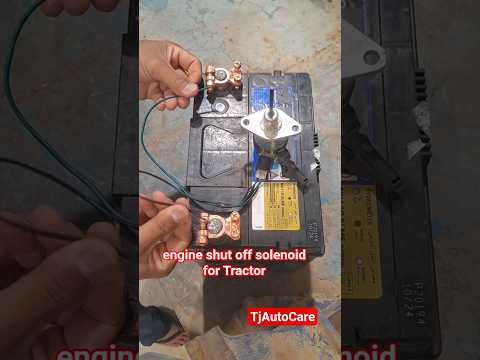#howto wiring engine shut off solenoid for Tractor 🚜 #wiring #tips #mechanic #trending #shorts