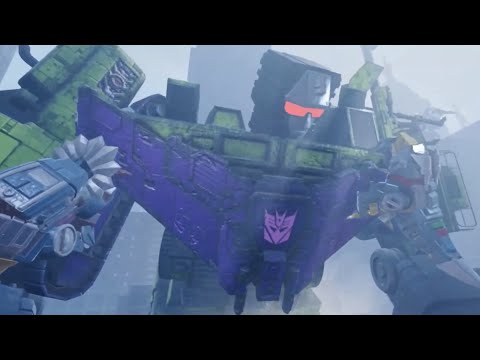 Dinobots vs Devastator! Dave &amp; Buster’s Transformers VR: Decepticon Invasion Arcade Gameplay!