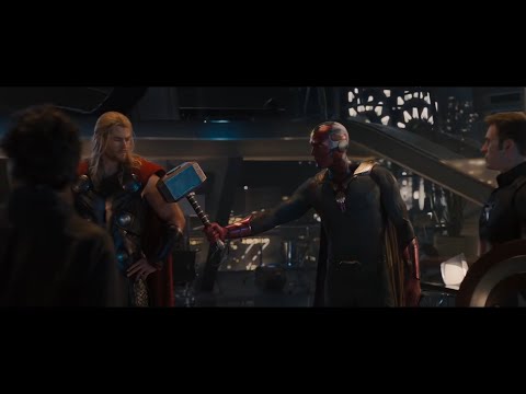 Avengers - Age of Ultron | Vision Lifts Thor's Hammer Scene - 2015 Movie Clip HD