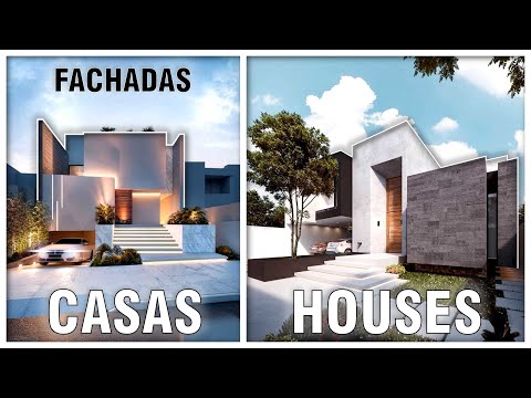 Fachadas de casas modernas | Modern Houses Facades | Imágenes de casas | Luxury homes