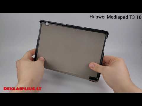 Smart Cover bordo spalvos Huawei Mediapad T3 10 dėklas-чехол-case