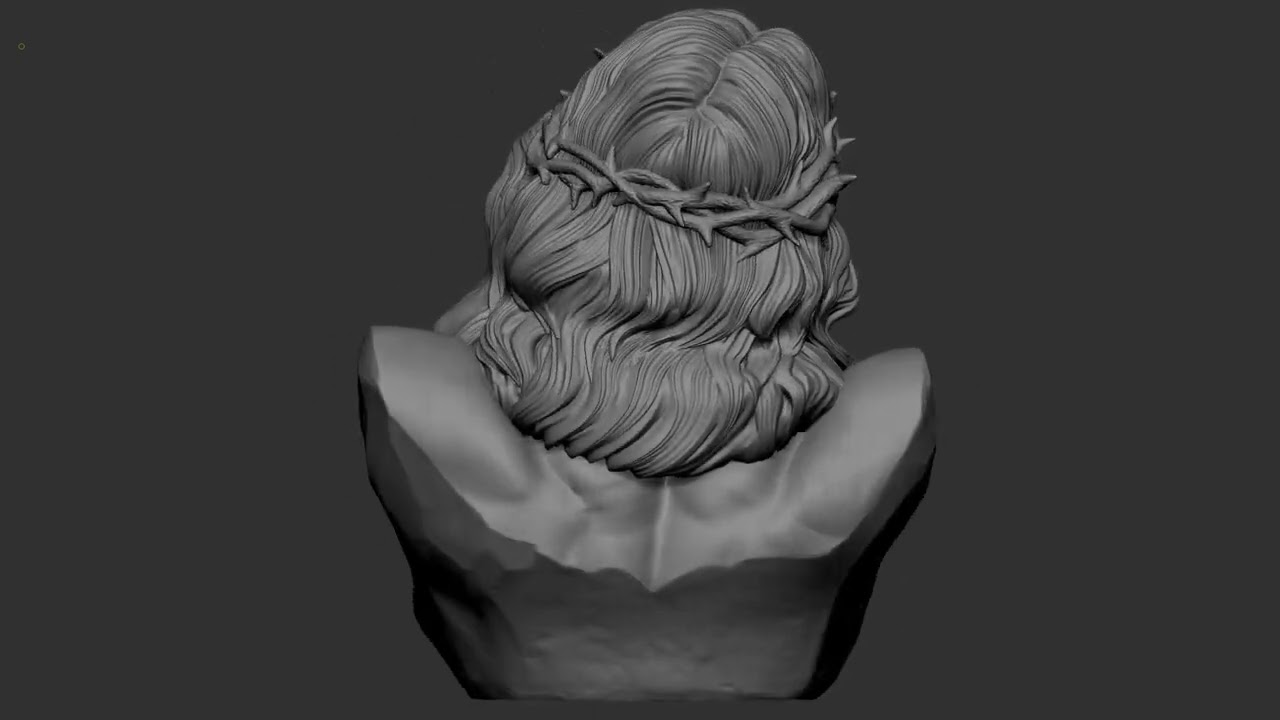 Jesus Bust 01 3D Print Model