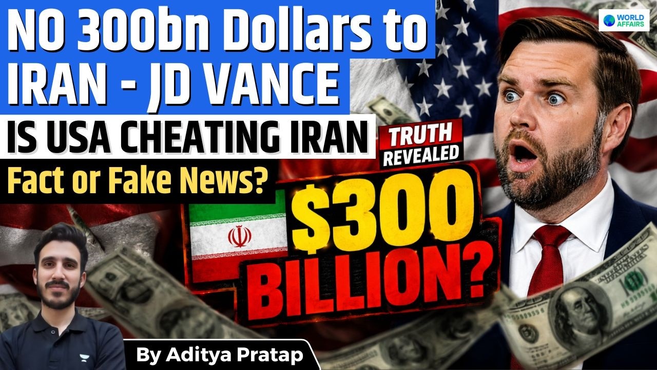 $300 Billion for Iran? Truth Behind JD Vance’s Big Claim EXPLAINED