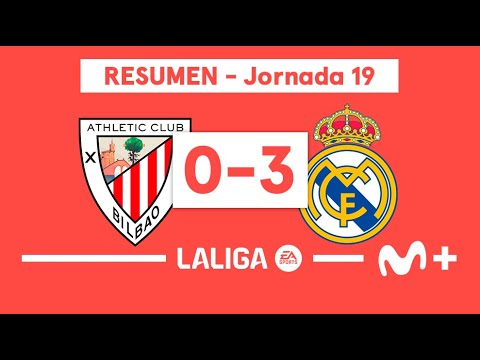 Athletic Club 0-3 Real Madrid | LALIGA EA SPORTS (Jornada 19) - Resumen | Movistar Plus+