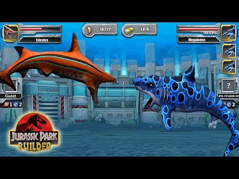 MEGALODON VS EDESTUS - AQUATIC SHARK TOURNAMENT || JURASSIC PARK BUILDER