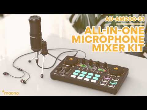 Upgrade Your LiveStreaming & Podcasting with the MAONO CASTER LITE AM200-S1 SoundCardAudio Interface