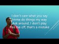 I Don't Care - Desmond Dennis, Brayton The Bully(Lyrics)