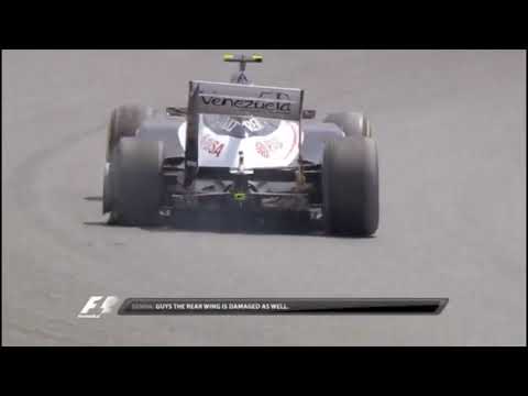F1 2012 Spain Schumacher Crashes İnto Senna
