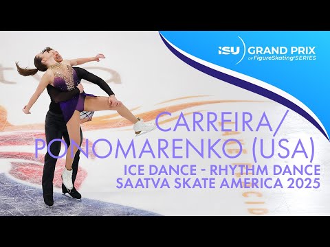 C.CARREIRA / A.PONOMARENKO | Ice Dance Rhythm Dance | Saatva Skate America 2025 | #GPFigure