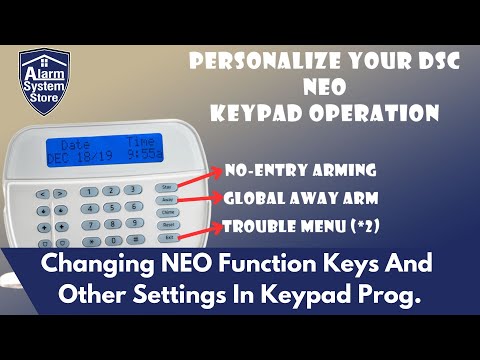 Changing Function Keys On A DSC NEO Including A Full Description Of Keypad Programming Options