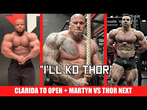 Martyn Ford VS Hafthor Next + Shaun Clarida Bulking for Open Mr. O + Rafael Brandao 5 Weeks Out