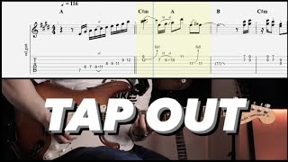 The Strokes - Tap Out Solo and Tutorial with TAB and Backing Track for Guitar
