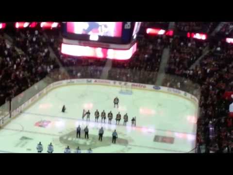 Minnesota Wild vs. Ottawa Senators November 20, 2013 National Anthems by Lyndon Slewidge
