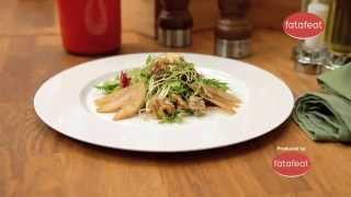 Vodafone 4G with Fatafeat - Mixed Green Salad with Pears Gorgonzola & Roasted Walnuts