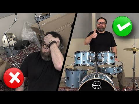 opens link to How To Assemble and Setup a Drum Set