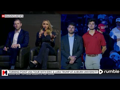 🇺🇸 Eric and Lara Trump Take Direct Questions from Students at Turning Point USA Auburn Event