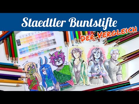 Wir vergleichen Buntstifte von Staedtler (noris club, noris color, ergo soft)