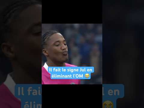 Il fait le signe Jul en éliminant l’OM 😭