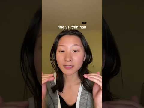 fine vs. thin hair #shortsmaschallenge