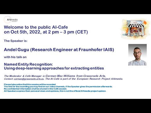 AI Cafe: Named Entity Recognition- Using deep learning approaches for extracting entities