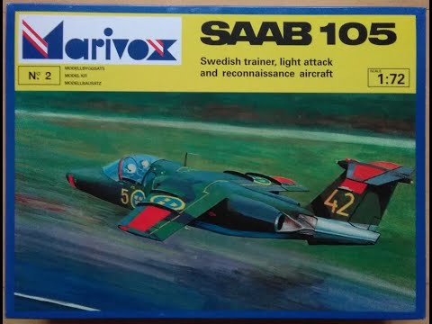 SAAB 105 1:72 MARIVOX Scale Model Kit VIDEO REVIEW
