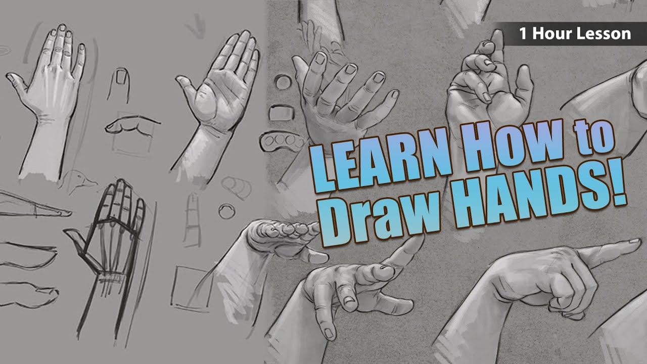 How to Draw Hands - Human Anatomy Class Sneak Peek - 1 Hour Lesson